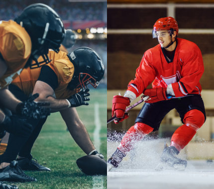 football and hockey